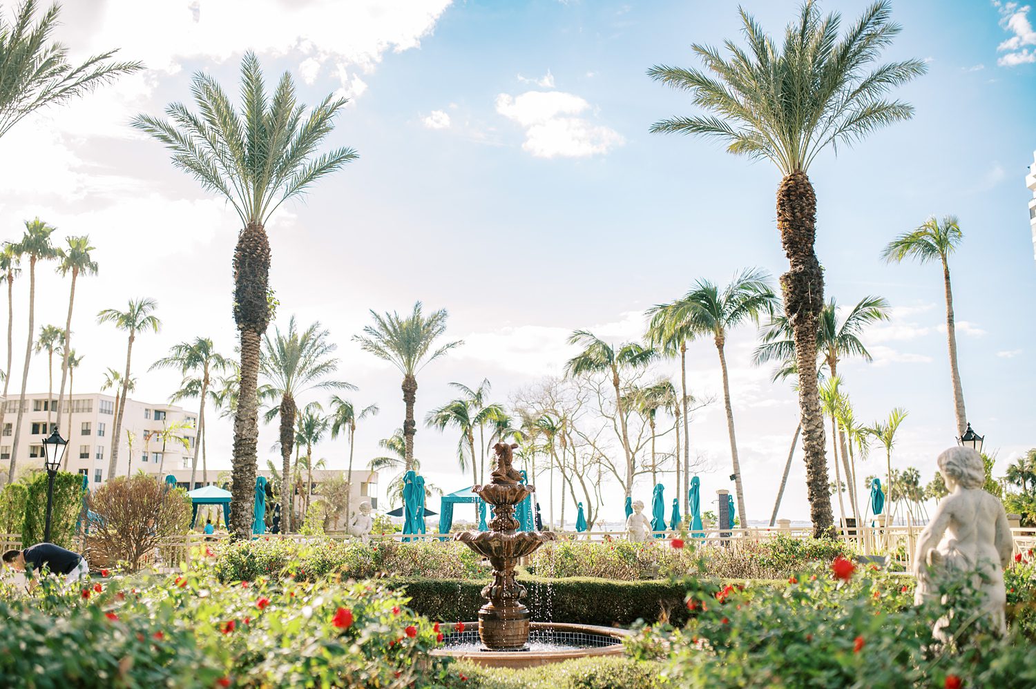 healing garden outside Ritz Carlton Sarasota